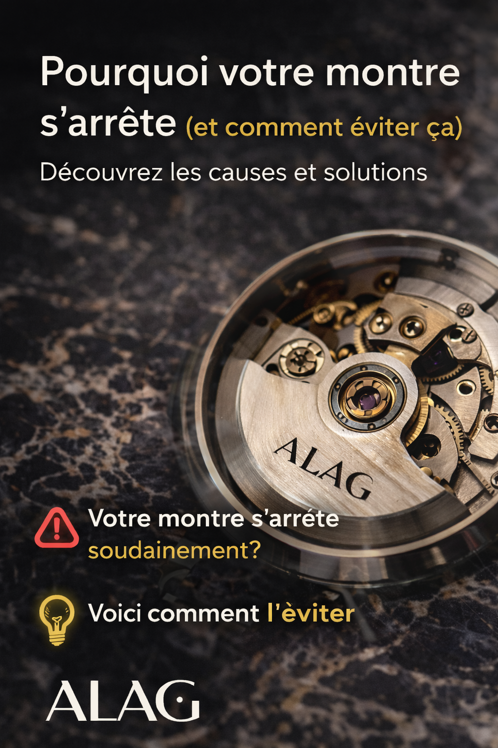 Pourquoi votre montre s’arrête (et comment éviter ça)